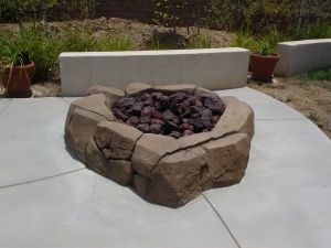 Firepits and Fireplaces #002 by Quality Custom Pools