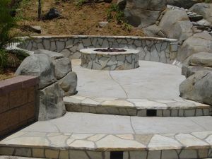 Firepits and Fireplaces #017 by Quality Custom Pools