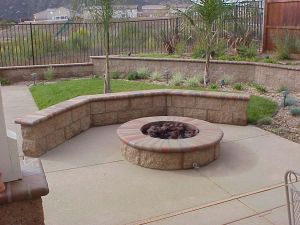 Firepits and Fireplaces #035 by Quality Custom Pools