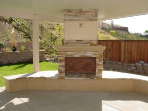 Firepits and Fireplaces #037 by Quality Custom Pools