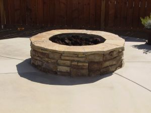 Firepits and Fireplaces #038 by Quality Custom Pools
