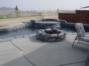 Firepits and Fireplaces #040 by Quality Custom Pools