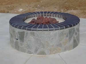 Firepits and Fireplaces #043 by Quality Custom Pools