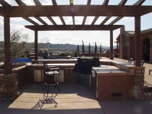 Outdoor Kitchens and BBQ #057 by Quality Custom Pools